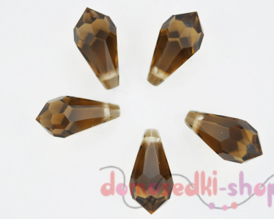 Подвеска-капля 5,5 х 11 мм Smoked Topaz
