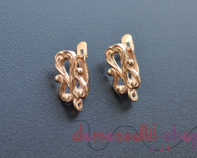 Швензы с англ. замком, Curl, золото