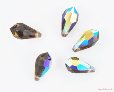 Подвеска-капля 5,5 х 11 мм Dark Topaz АВ